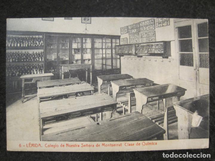 Postales: LLEIDA-COLEGIO NTRA SRA DE MONTSERRAT-CLASE DE QUIMICA-THOMAS-6-POSTAL ANTIGUA-(90.323)