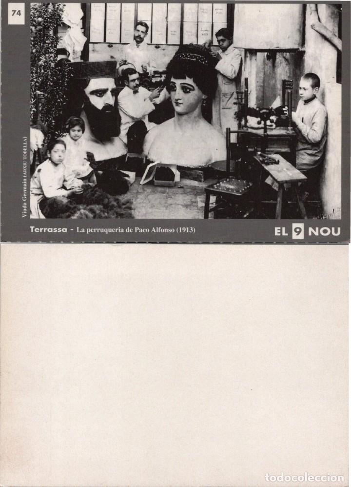 Postales: Reproducci&oacute;n de El 9 Nou n&ordm; 74 - Terrassa - La perruqueria de Paco Alfonso (1913)