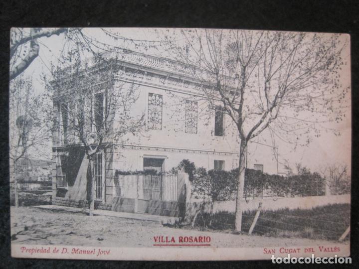 Cartoline: SANT CUGAT DEL VALLES-VILLA ROSARIO-PROPIEDAD DE D.MANUEL JOVE-POSTAL ANTIGUA-(90.500)