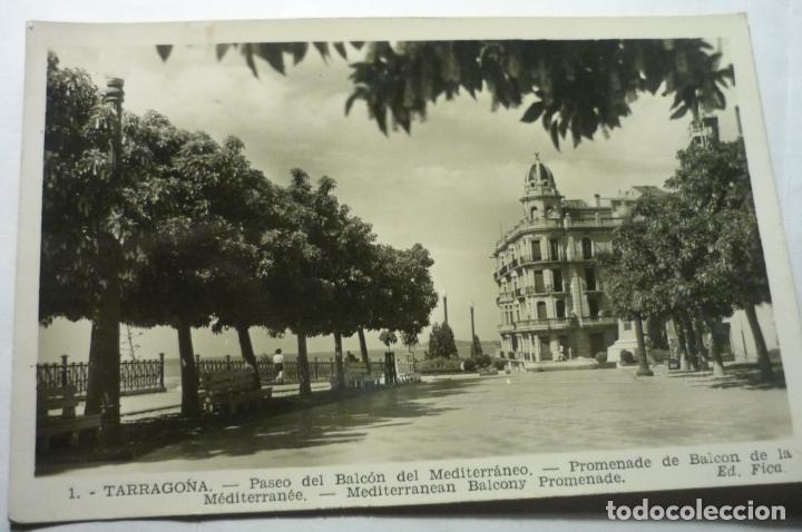 Postales: postal tarragona- paseo balcon mediterraneo escrita
