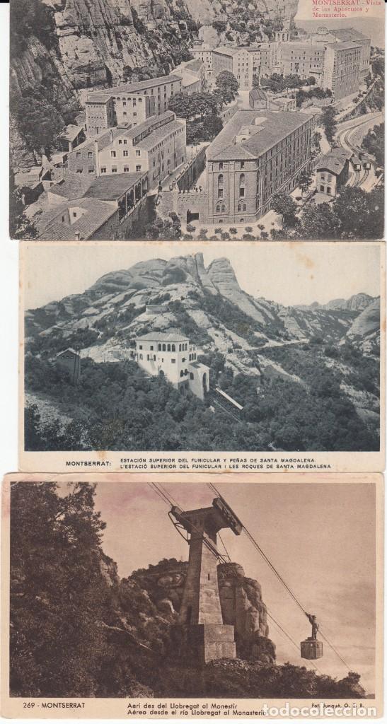 Postales: LOTE DE 7 POSTALES DE MONTSERRAT - Foto 2