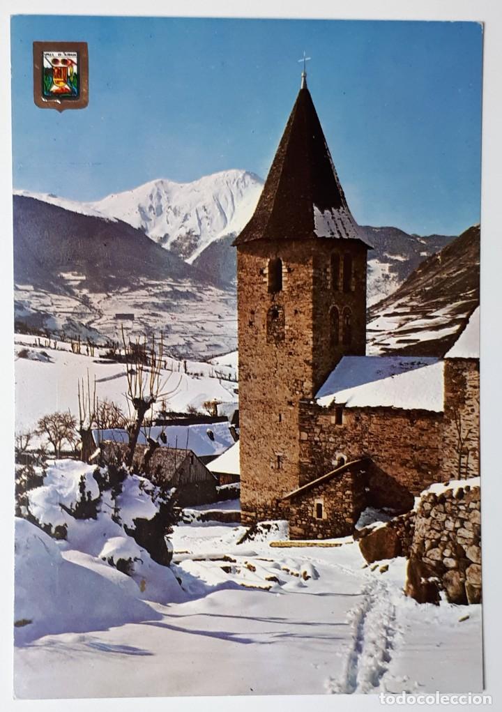 Postales: PIR. CATALA.- N&ordm; 1986. VALL D'ARAN. ESCU&Ntilde;AU. ESGLESIA. ESCUDO DE ORO. LLEIDA- SIN CIRCULAR