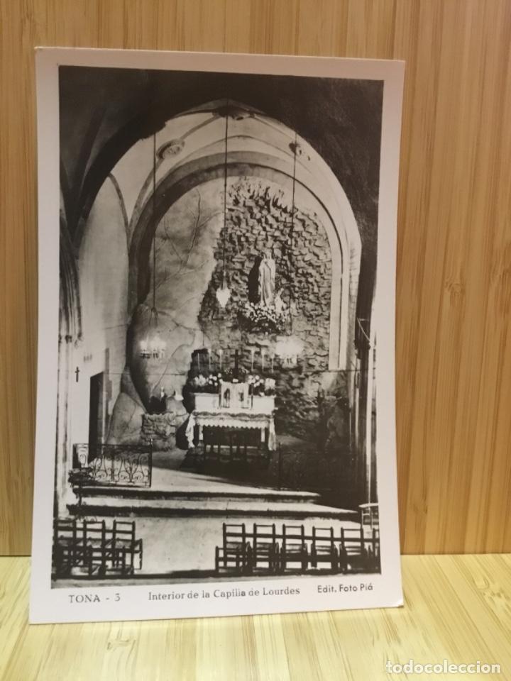 Postales: TONA. INTERIOR DE LA CAPILLA DE LOURDES. - Foto 1