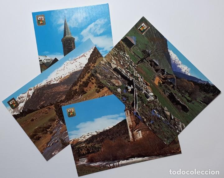 Postales: LOTE DE 4 POSTALES- PIR. CATALA. VALL D'ARAN. MONTGARRI. PLA DE BERET. LLEIDA- SIN CIRCULAR