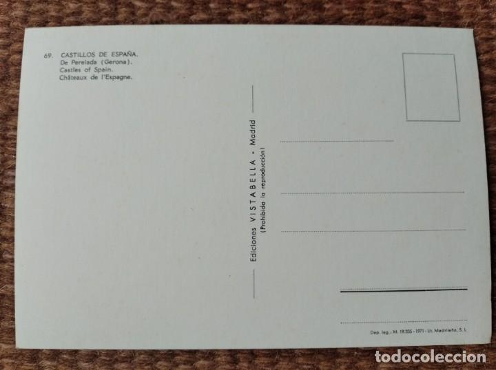 Postales: CASTILLO DE PERELADA - GERONA - ED: VISTABELLA - Foto 2