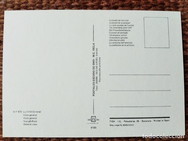 Postales: LLIVIA - GERONA - ESCUDO DE ORO - Foto 2
