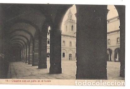 Postais: ANTIGUA POSTAL 14 CLAUSTRO CON UN PATIO EN EL FONDO EX UNIVERSIDAD DE CERVERA LERIDA 9064 FOTOTIPIA