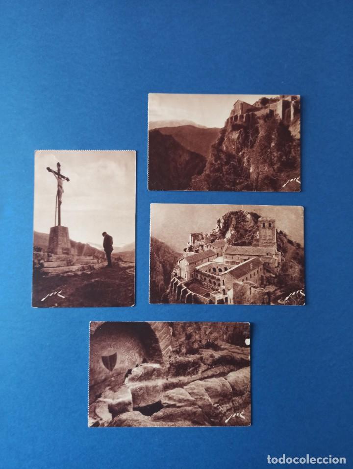 Cartes Postales: Lote 4 originales y antiguas postales de Canig&oacute;. Canigou. Catalunya Nord. Francia