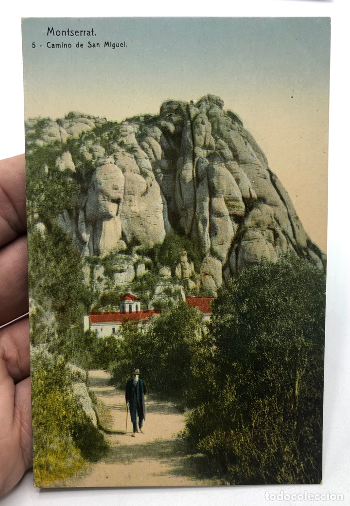 Postales: TARJETA POSTAL MONTSERRAT 5 CAMINO DE SAN MIGUEL ESCRITA 1918