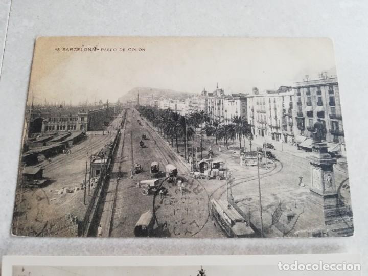 Postales: 3 postales BCN, muy antiguas. - Foto 4