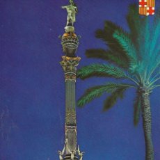 Cartoline: POSTAL * BARCELONA ,MONUMENT A COLON * 1963. Lote 324553858
