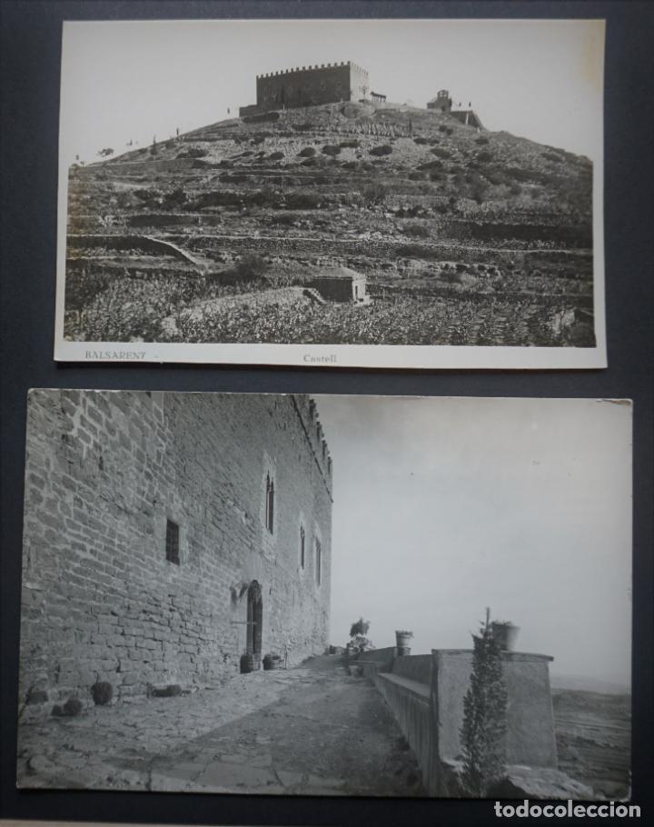 Postales: Castell de Balsareny, 2 antiguas postales sin circular, ver fotograf&iacute;as
