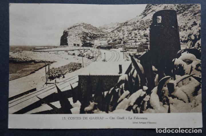 Postales: Costes del Garraf, Can G&uuml;ell i la Falconera. antigua postal sin circular