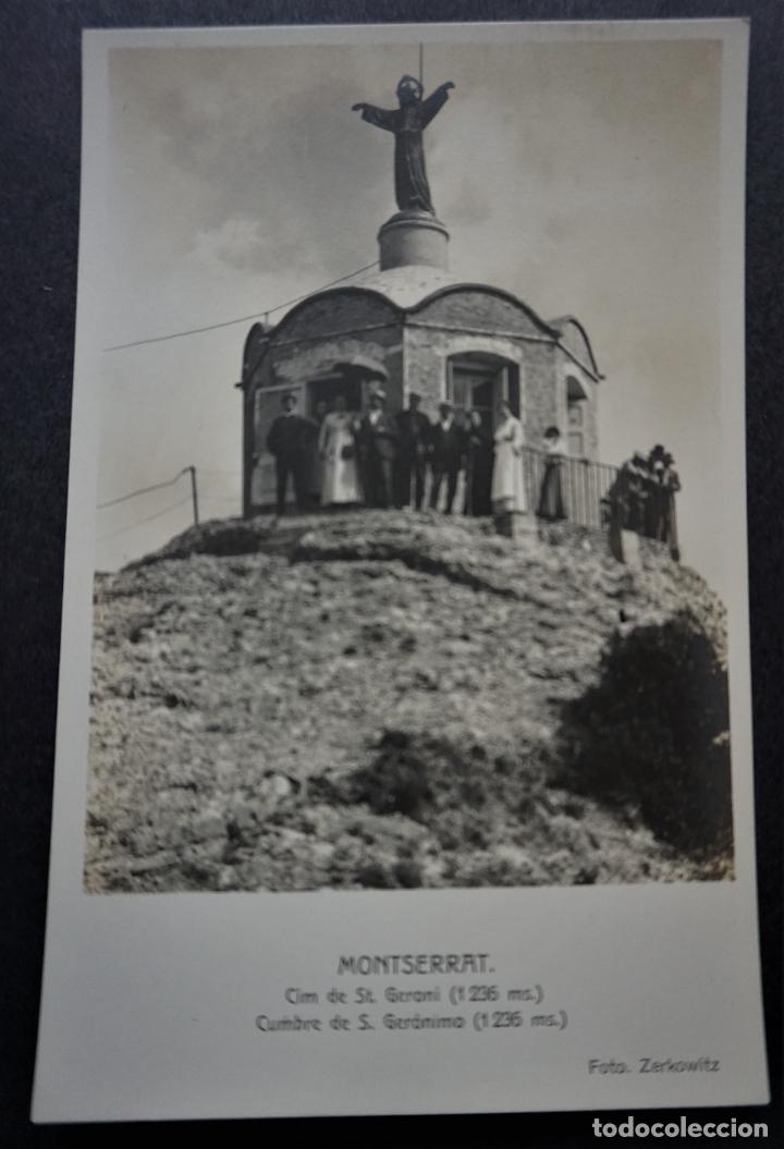 Postales: Montserrat, Cim de Sant Geroni, postal de Zerkowitz de los a&ntilde;os 20-30