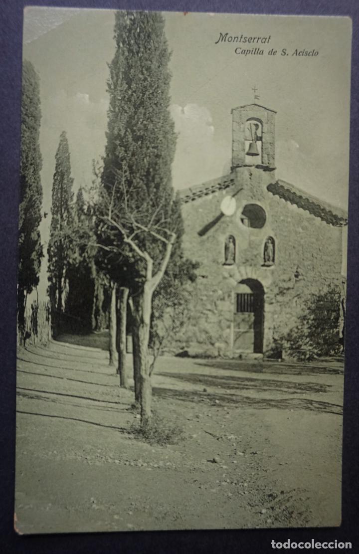 Postales: Montserrat, capilla de San Acisclo, antigua postal sin circular
