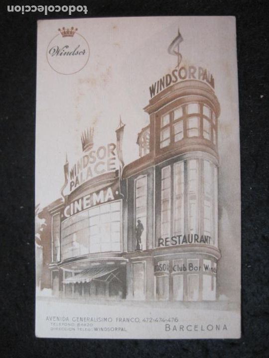 Cartes Postales: BARCELONA-WINDSOR PALACE-POSTAL ANTIGUA-(90.971)