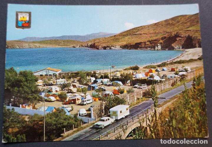 Postales: Camping Garbet (Colera), postal sin circular de los a&ntilde;os 60