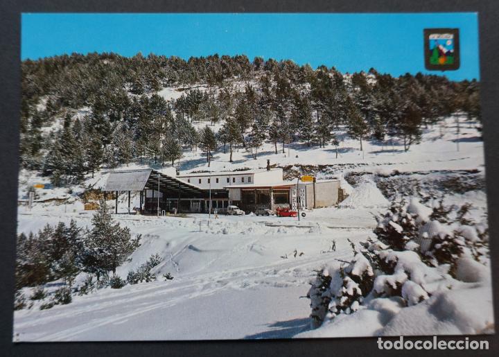 Postales: Collada de Toses, La Molina, Estaci&oacute;n de Servicio y Hostal, postal sin circular de los a&ntilde;os 70