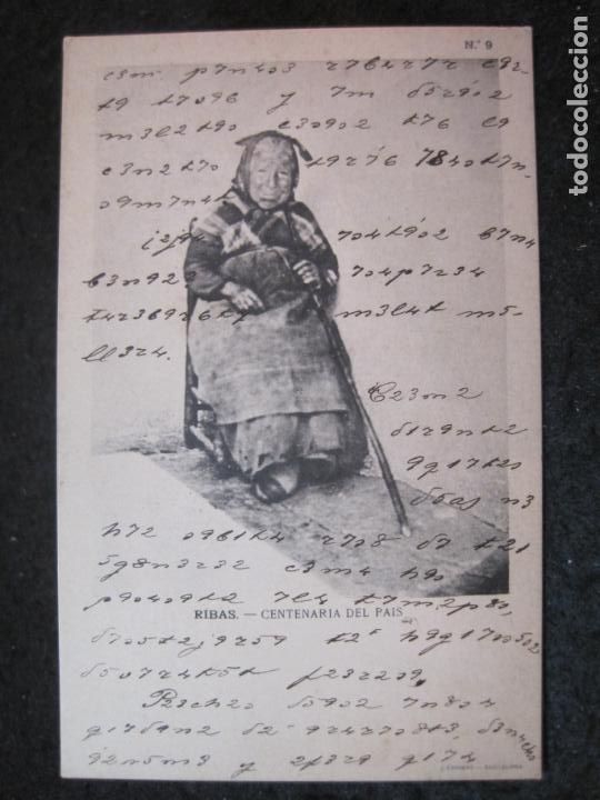 Postales: RIBAS-CENTENARIA DEL PAIS-THOMAS-REVERSO SIN DIVIDIR-POSTAL ANTIGUA-(91.031)