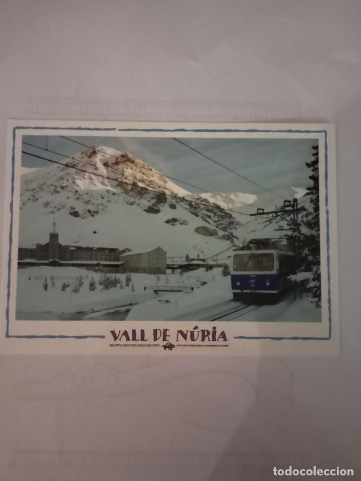Postkarten: Postal de Vall de Nuria- Cremallera llegando a Nuria (Ediciones Sicilia)