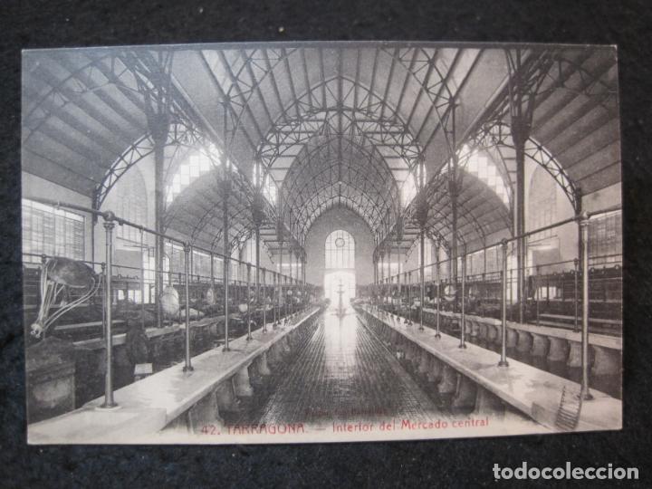Postales: TARRAGONA-INTERIOR DEL MERCADO CENTRAL-42-ROISIN-POSTAL ANTIGUA-(91.122)