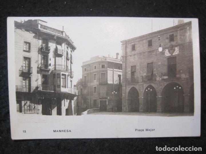 Postales: MANRESA-PLA&Ccedil;A MAJOR-FOTOGRAFICA-POSTAL ANTIGUA-(91.132)