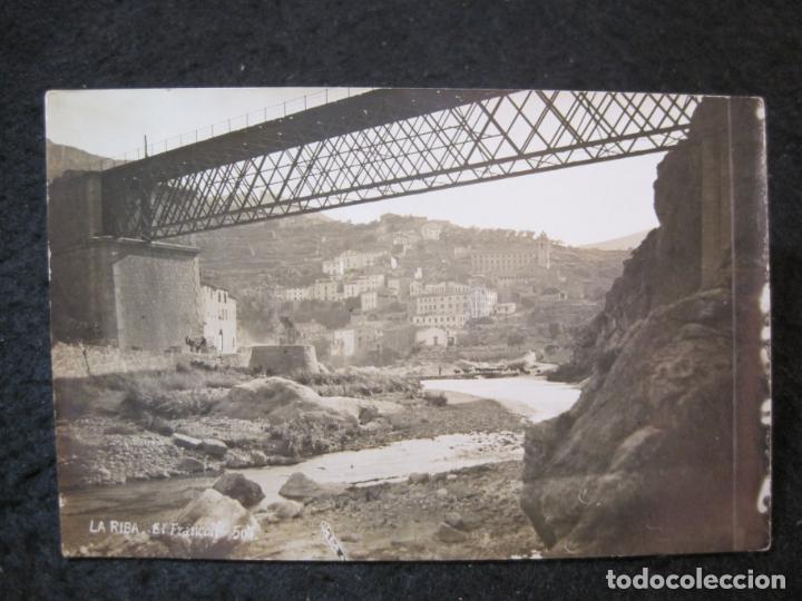 Cartes Postales: LA RIBA-EL FRANCOLI-FOTO CATALA-FOTOGRAFICA-POSTAL ANTIGUA-(91.134)