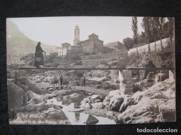 Postales: LA RIBA-PASARELA DEL MAS SOLANS-FOTO CATALA-FOTOGRAFICA-POSTAL ANTIGUA-(91.136)
