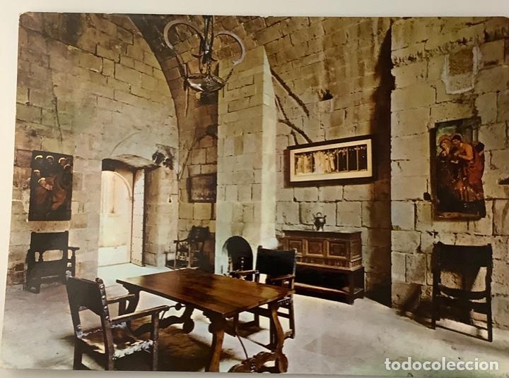 Postales: TARRAGONA, MONASTERIO DE POBLET Sala de calefactorio. - Foto 1