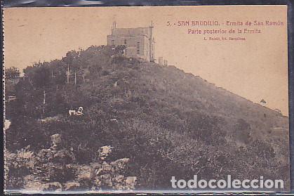 Postcards: POSTAL SANT BOI DEL LLOBREGAT ERMITA SANT RAMON PARTE POSTERIOR DE LA ERMITA