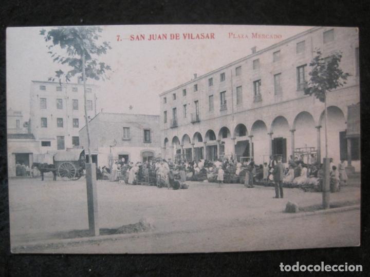 Cartoline: SAN JUAN DE VILASAR-PLAZA MERCADO-FOTOTIPIA MADRIGUERA-7-POSTAL ANTIGUA-(91.460)