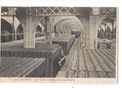 Postais: ANTIGUA POSTAL 7 CASA CODORNIU SAN SADURNO DE NOYA BODEGA GRANDE