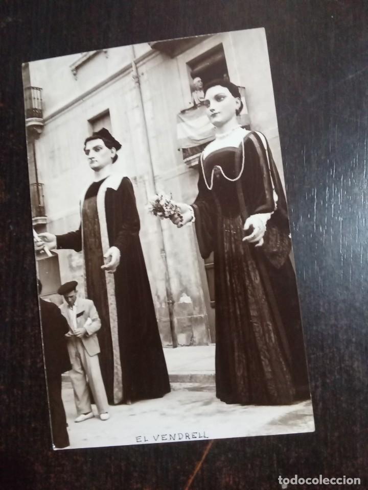 Postales: El vendrell.Els gegants. - Foto 1