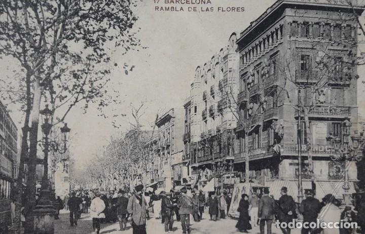 Postales: Postal de La Rambla de las flores, Barcelona - Foto 2