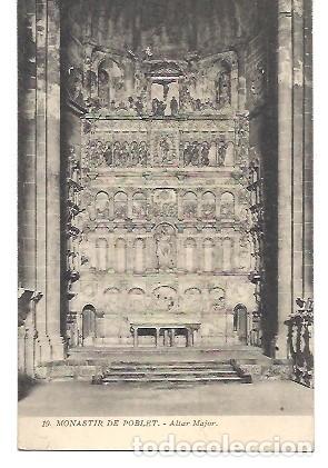 Postkarten: ANTIGUA POSTAL 19 MONASTIR DE POBLET ALTAR MAJOR
