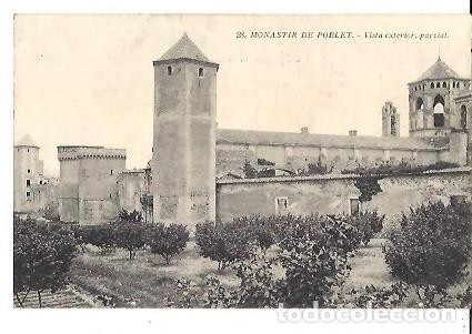 Postkarten: ANTIGUA POSTAL 29 MONASTIR DE POBLET VISTA EXTERIOR PARCIAL