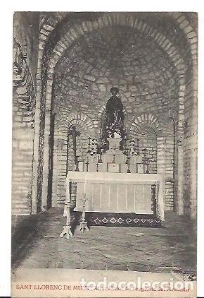 Postales: ANTIGUA POSTAL SANT LLOREN&Ccedil; DE MUNT ALTAR MAJOR DE L'ESGLESIA DEL MONESTIR