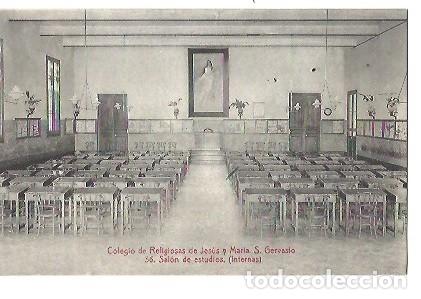 Postkarten: ANTIGUA POSTAL COLEGIO DE RELIGIOSAS DE JESUS Y MARIA S GERVASIO 36 SALON DE ESTUDIOS INTERNAS A TOL