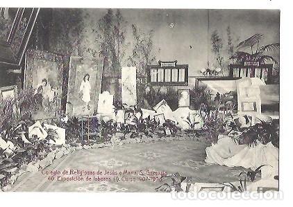Postkarten: ANTIGUA POSTAL COLEGIO DE RELIGIOSAS DE JESUS Y MARIA S GERVASIO 40 EXPOSICION DE LABORES I CURSO 19