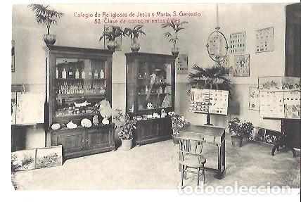 Postkarten: ANTIGUA POSTAL COLEGIO DE RELIGIOSAS JESUS Y MARIA S GERVASIO 52 CLASE DE CONOCIMIENTOS UTILES A TOL