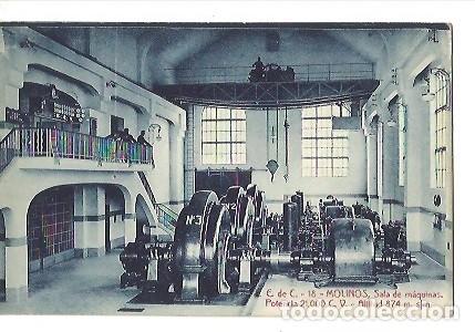 Postkarten: ANTIGUA POSTAL E E DE C 18 MOLINOS SALA DE MAQUINAS FOTO P PIQUE