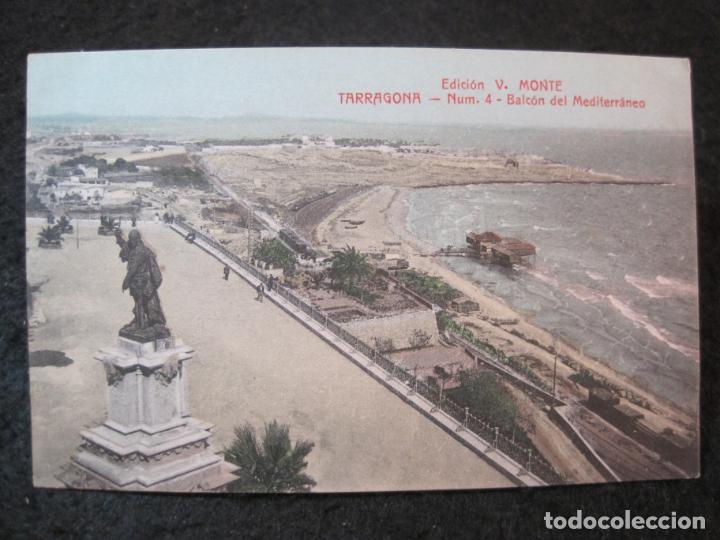 Postales: TARRAGONA-BALCON DEL MEDITERRANEO-ATV 4 A.T.V.-EDICION V.MONTE-POSTAL ANTIGUA-(91.539)