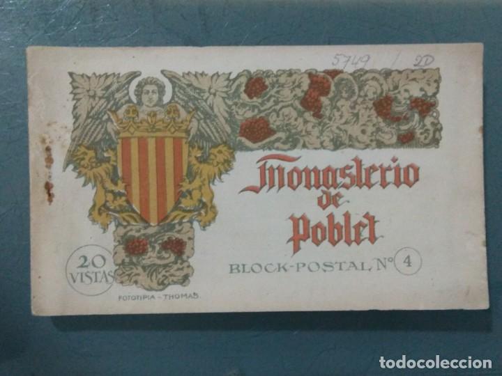 Postales: POSTALES EL MONASTERIO DE POBLET. BLOC POSTAL.