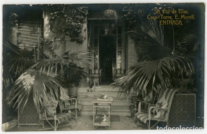 Postales: a08287 Sant Pol De Mar Casa Torre Morell Entrada Roisin fotografica sc