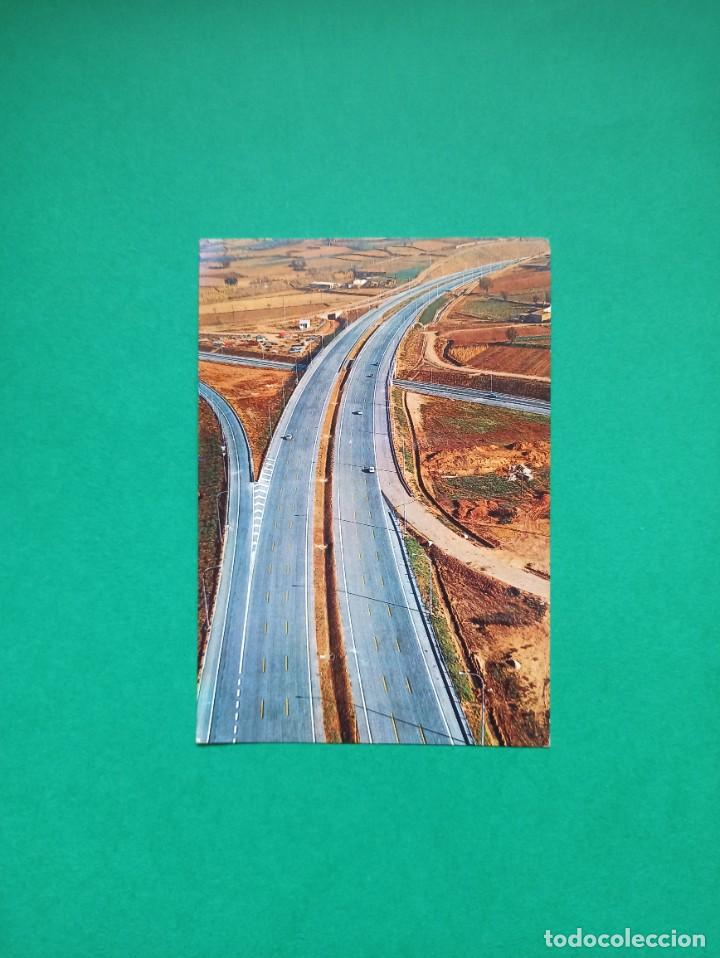 Postales: Original y antigua postal de Autopistas del Mediterraneo. Salida Parets - Montmelo.
