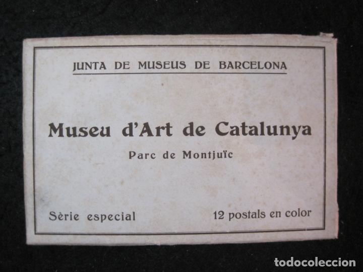 Postales: BARCELONA-MUSEU D'ART DE CATALUNYA-BLOC AMB 12 POSTALES ANTIGUES-VER FOTOS-(91.769)