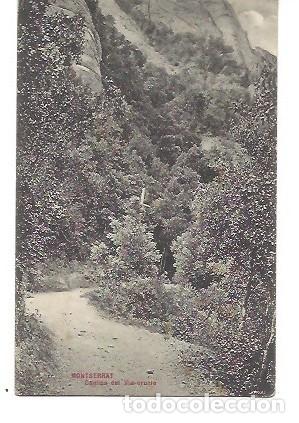 Postais: ANTIGUA POSTAL MONTSERRAT CAMINO DEL VIA CRUCIS L ROCA SERIE 4 N&ordm; 47