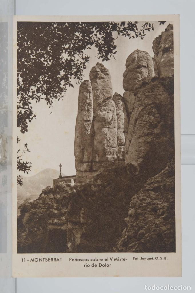 Cartoline: Tarjeta postal antigua Pe&ntilde;ascos sobre el V Ministerio del Dolor - Montserrat