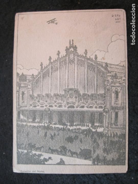 Postales: BARCELONA-ESTACION DEL NORTE-ILUSTRADA POR BRUNET-POSTAL ANTIGUA-(92.023)