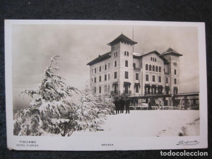 Postales: BARCELONA-TIBIDABO-HOTEL FLORIDA-NEVADA-FOTOGRAFICA ZERKOWITZ-POSTAL ANTIGUA-(92.024)